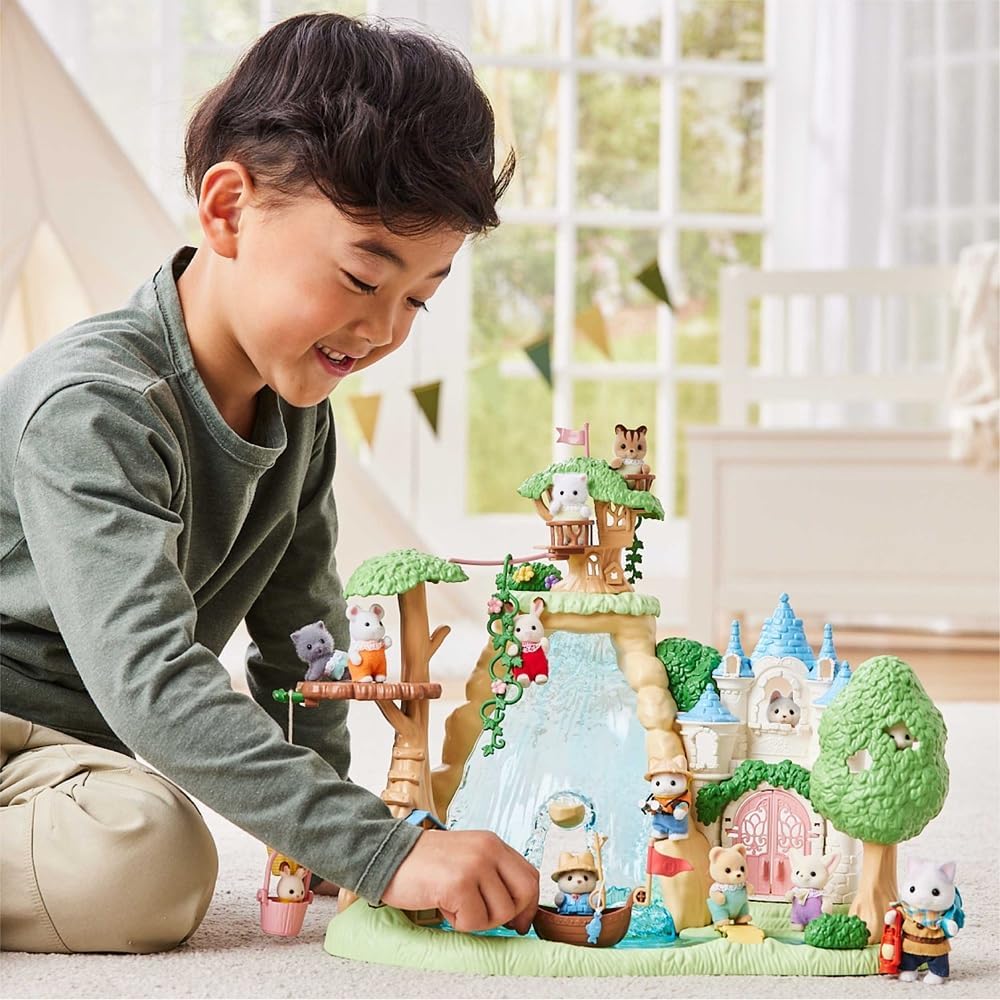 Sylvanian Families - 5762 Abenteuerspielplatz Wasserfall, Tierfigur, Spielzeug für Kinder ab 3 Jahre