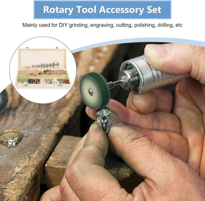 242 Pcs Zubehör Set, Zubehoer für Multifunktionswerkzeug Rotary Tool Zubehör Set Mehrzweck Zubehörse