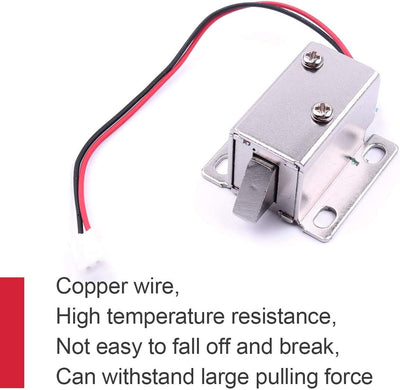 ATOPLEE 4 Stück DC 12V Mini Elektromagnetische Magnetschlösser für Schublade Schrank 27x29x18mm