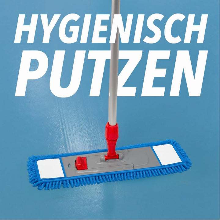 Chenillemopp Basic Wischbezug blau, 50cm - Ersatzbezug für Bodenwischer - Wischmopp Bezug für alle g