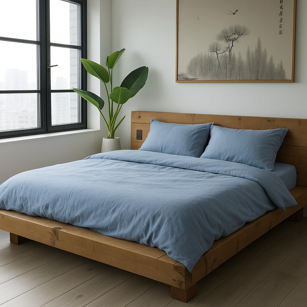 VEL VET HOME Deluxe Bettwäsche 135x200 Baumwolle Bettbezug 135x200 cm mit Kissenbezug 80x80 cm Hohe