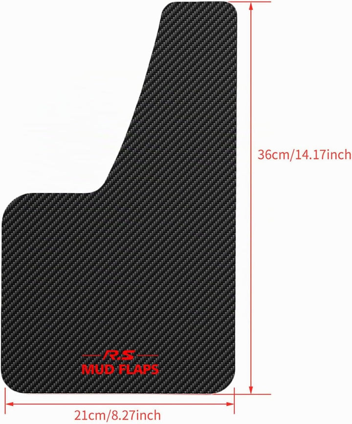 XUKEY Universal-Schmutzfänger 36x21cm für Auto, Pickup, SUV, Van, LKW, vorne und hinten, Spritzschut
