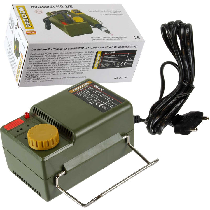 Proxxon Ng 2/E Regelbar 12V 2A Netzgerät Netzteil Trafo für Micromot Gräte