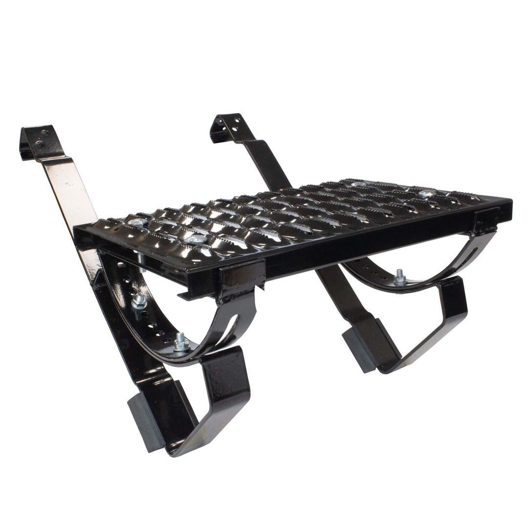DAPRONA Laufrost Set für gewellte Dachziegel, Dachtritte für Schornsteinfeger Schwarz 40cm, inkl. Mo