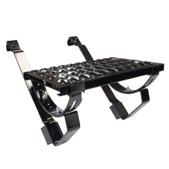 DAPRONA Laufrost Set für gewellte Dachziegel, Dachtritte für Schornsteinfeger Schwarz 40cm, inkl. Mo