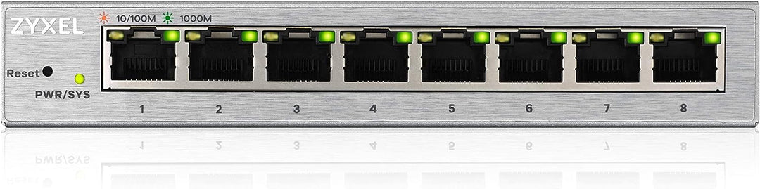 Zyxel 8-Port Gigabit Web Managed Switch, Lifetime Garantie [GS1200-8], 8-Port