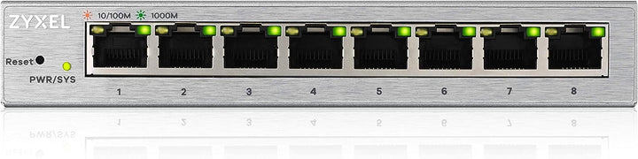 Zyxel 8-Port Gigabit Web Managed Switch, Lifetime Garantie [GS1200-8], 8-Port