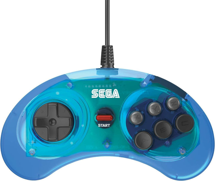 Retro-Bit Official SEGA Mega Drive Controller 6-Button Arcade Pad for Sega Mega Drive/Genesis - Orig