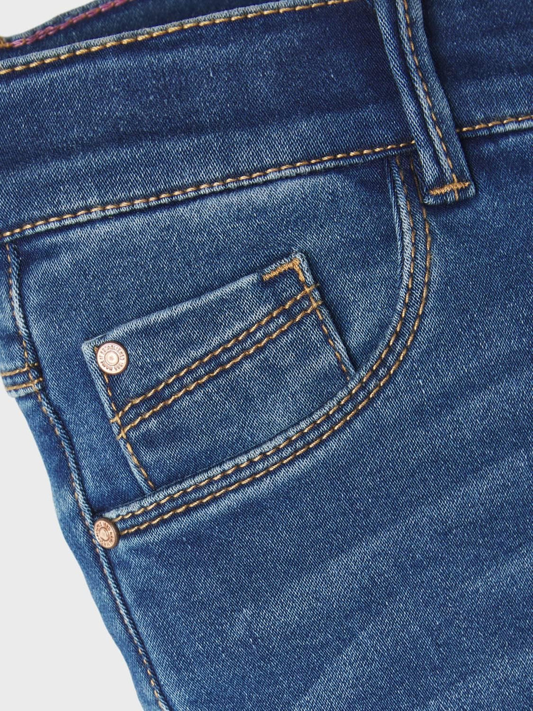 NAME IT Mädchen Jeans 128 Dark Blue Denim, 128 Dark Blue Denim