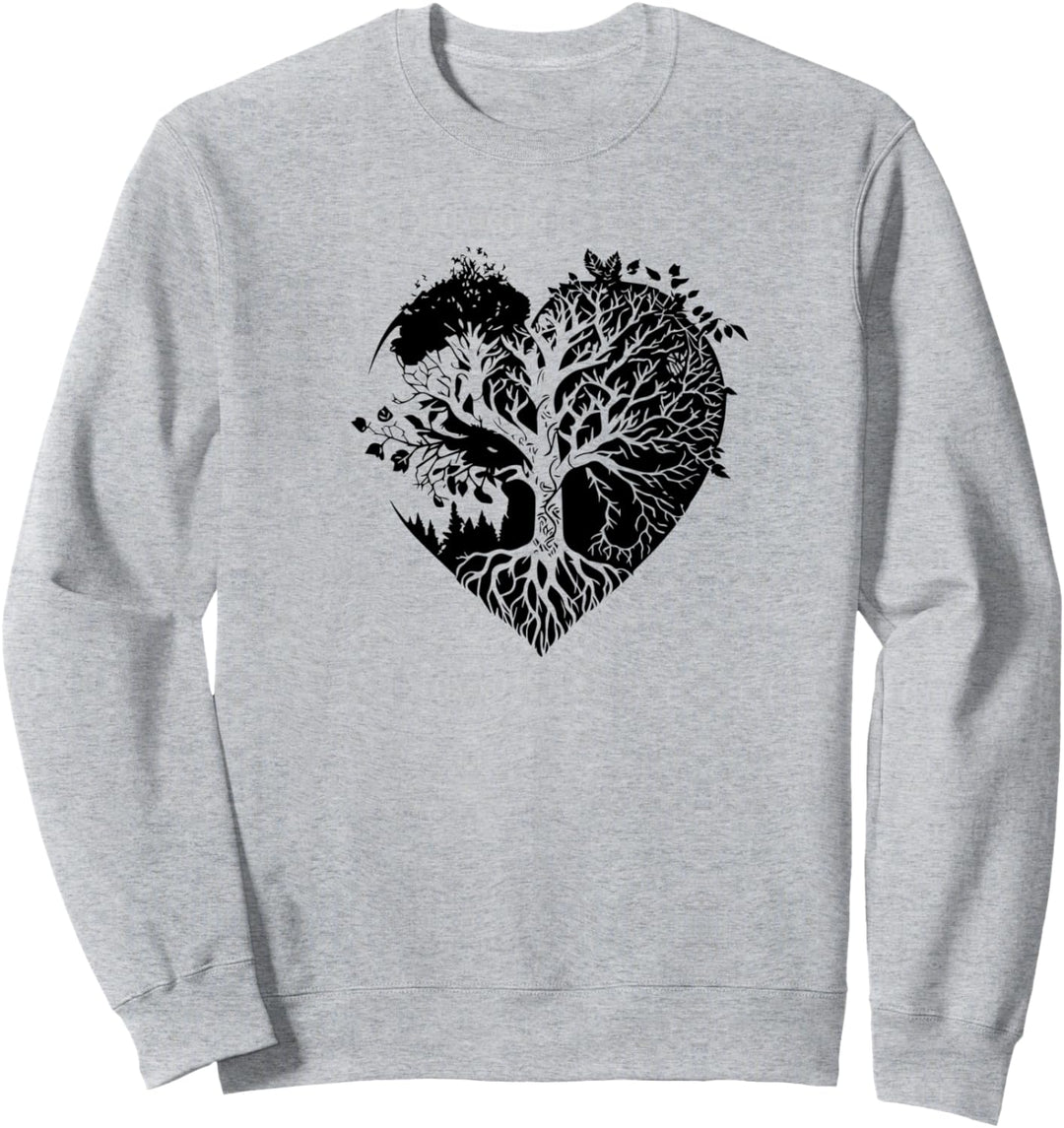 Lebensbaum, Herz, Waldretten, Pflanzen, Natur, Liebe, Sweatshirt