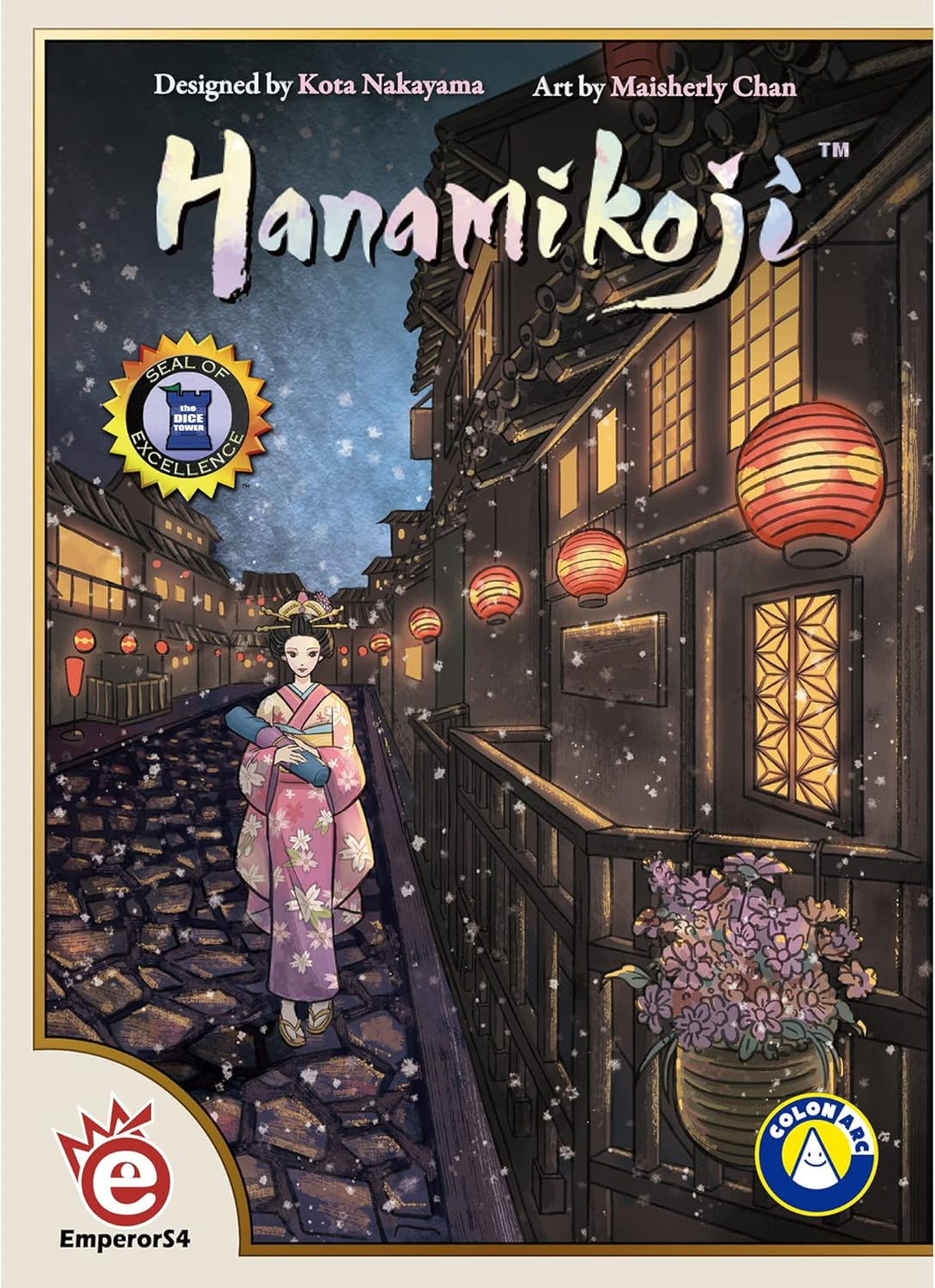 Asmodee EmperorS4, Hanamikoji, Board Game, 2 Players, Ages 10+, 15 Minute Playing Time