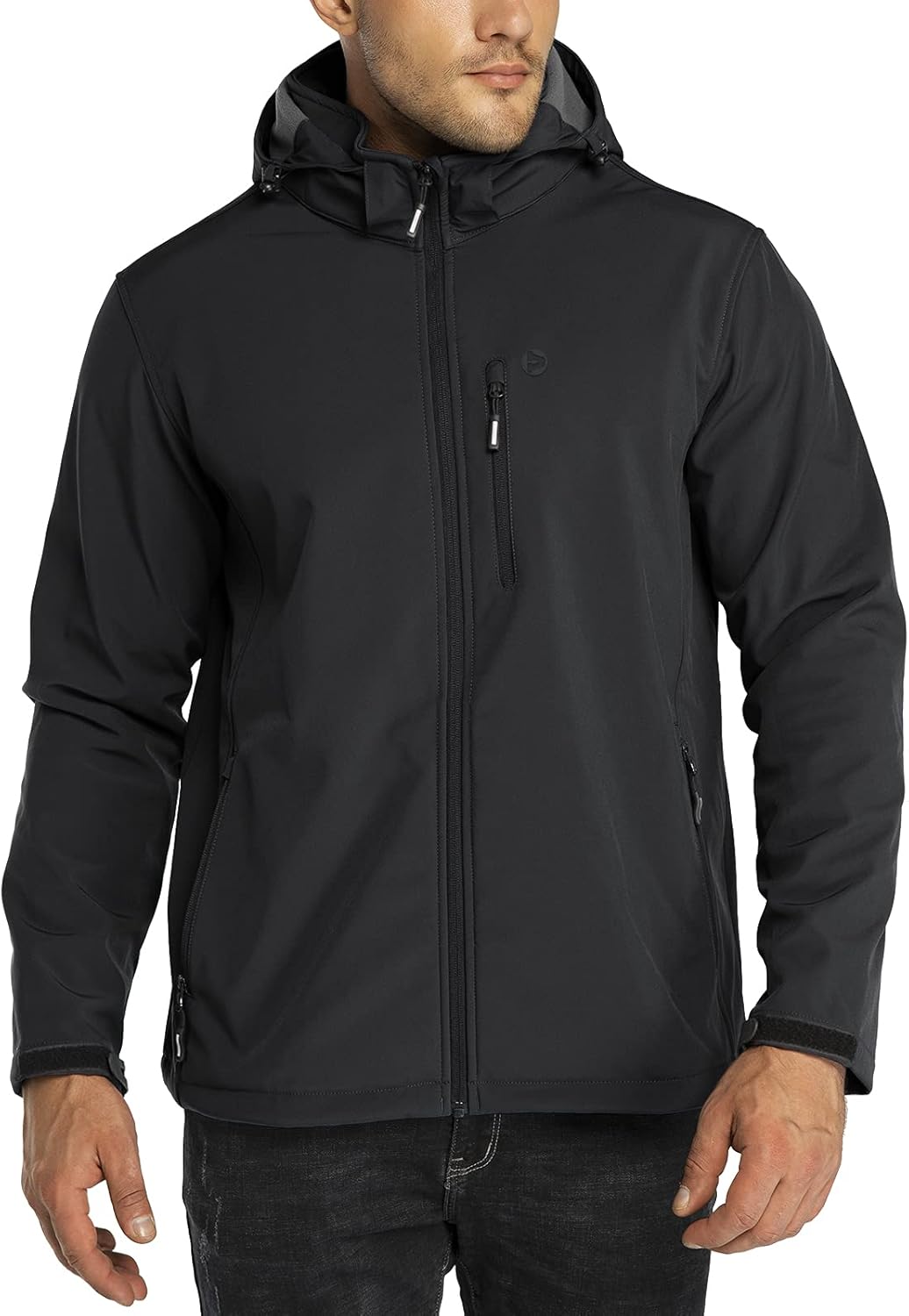 33,000ft Softshelljacke für Herren Wasserdicht Winterjacke Winddicht Warme Fleece Gefüttert Windbrea