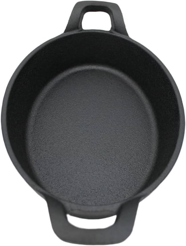 SANTOS Grillpfanne oval 22x15cm - Gusseiserne Pfanne - Braten, Grillen - Gusseisenpfanne Oval - 2 Gr