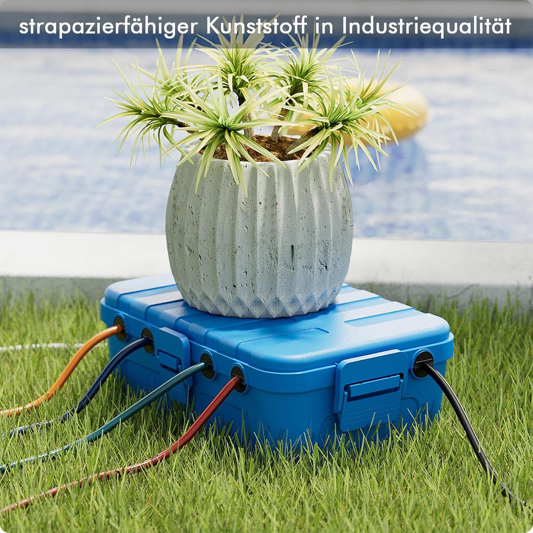 RESTMO Extra Grosse Kabelbox Wasserdicht, IP54 Outdoor Kabel Safe Box (32 x 22 x 13 cm), Wetterfeste