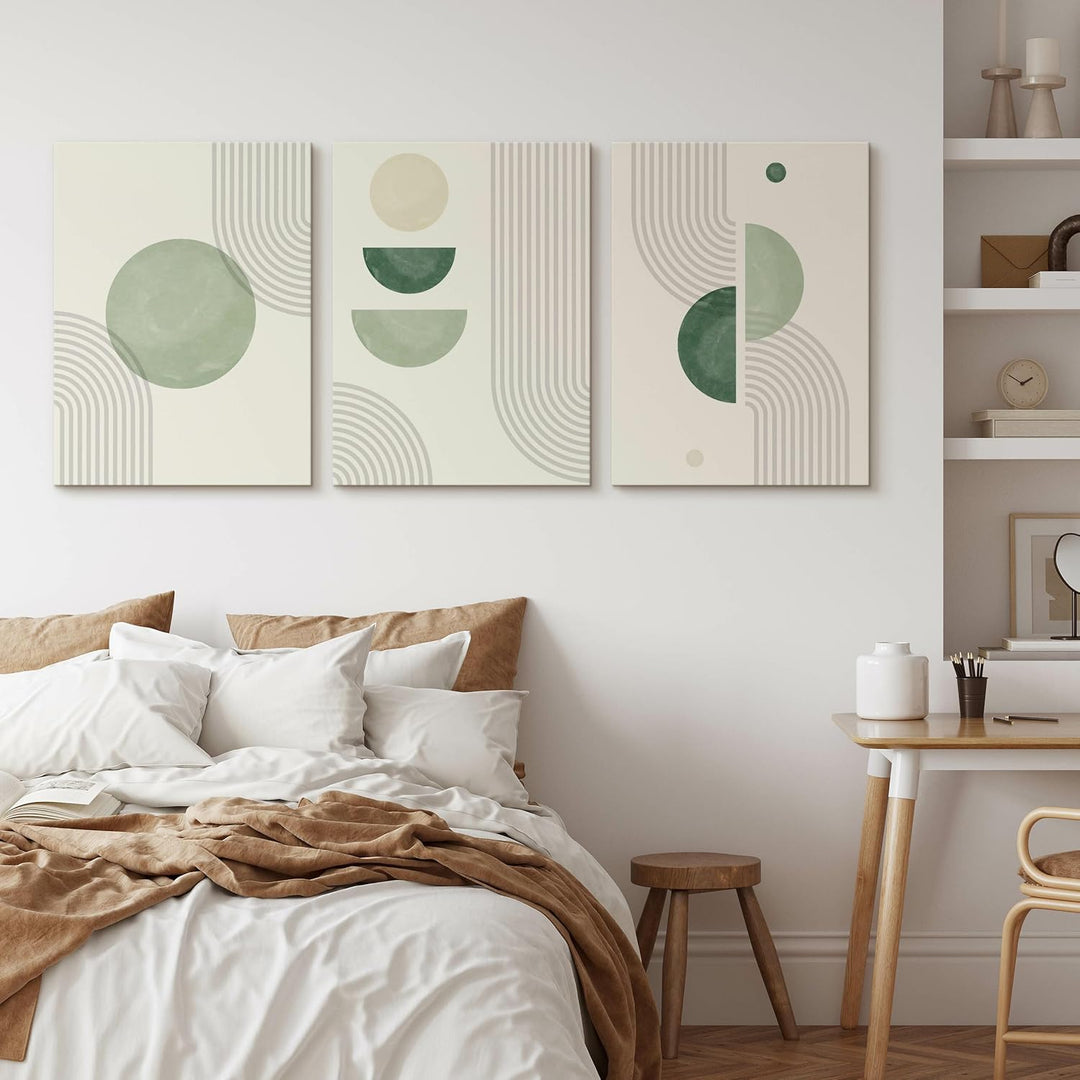 Muralo - Wandbilder Set - Leinwand Bilder Set Aufhängefertig - Bilder für Wohnzimmer Schlafzimmer -