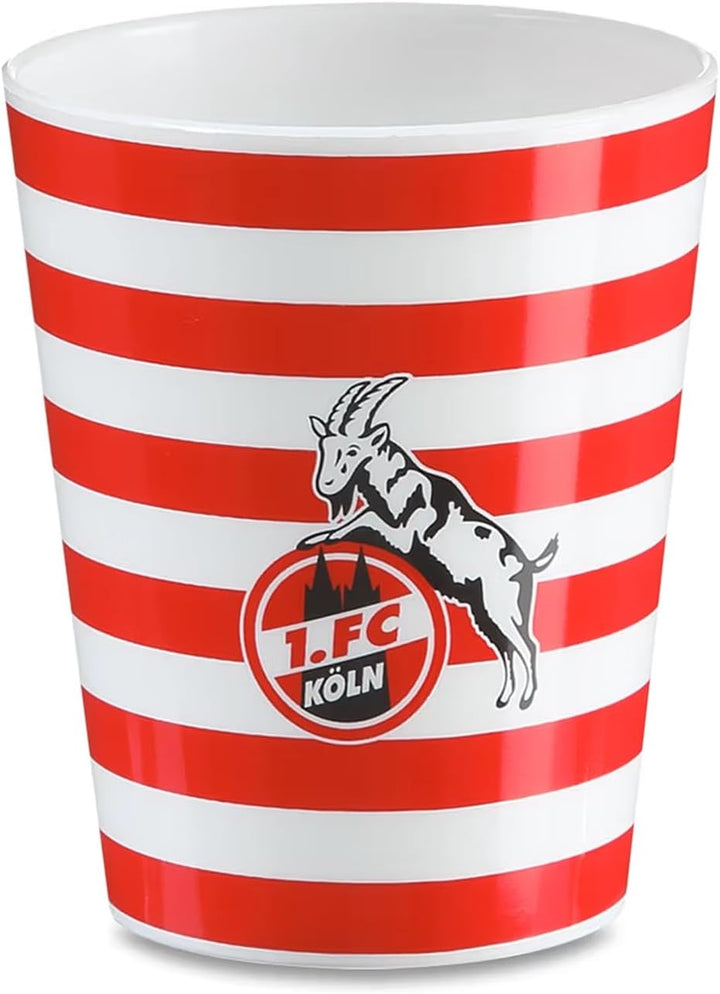 1. FC Köln Zahnpflege-Set (2 Zahnbürsten + Zahnputzbecher) - Plus Lesezeichen I Love Köln
