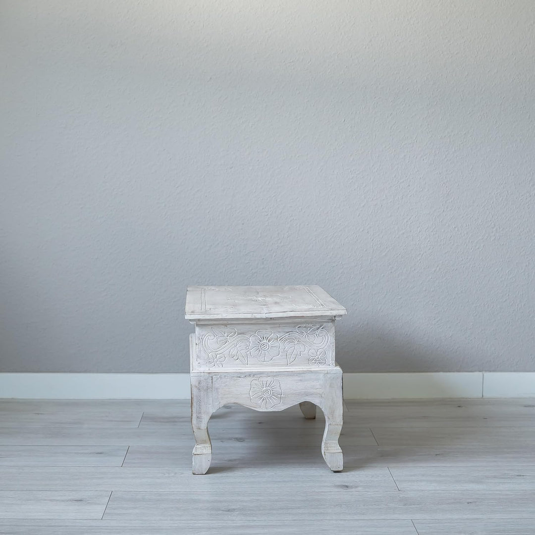 livasia Couchtisch, balinesischer Opiumtisch, Beistelltisch, Nachttisch