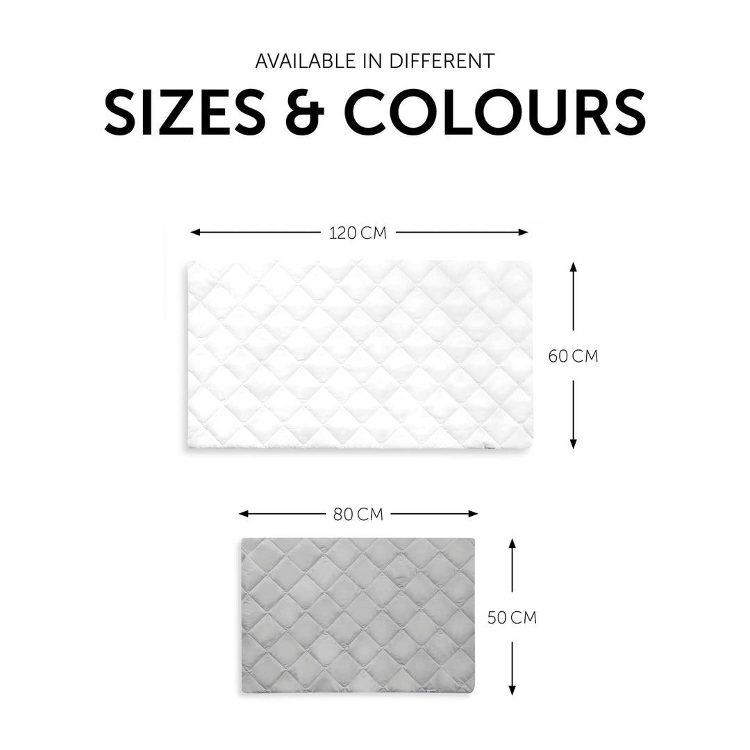 hauck Baby Spannbettlaken Bed Me 120x60 cm Spannbettuch für Reisebett Matratzen, Weiche Steppung, El