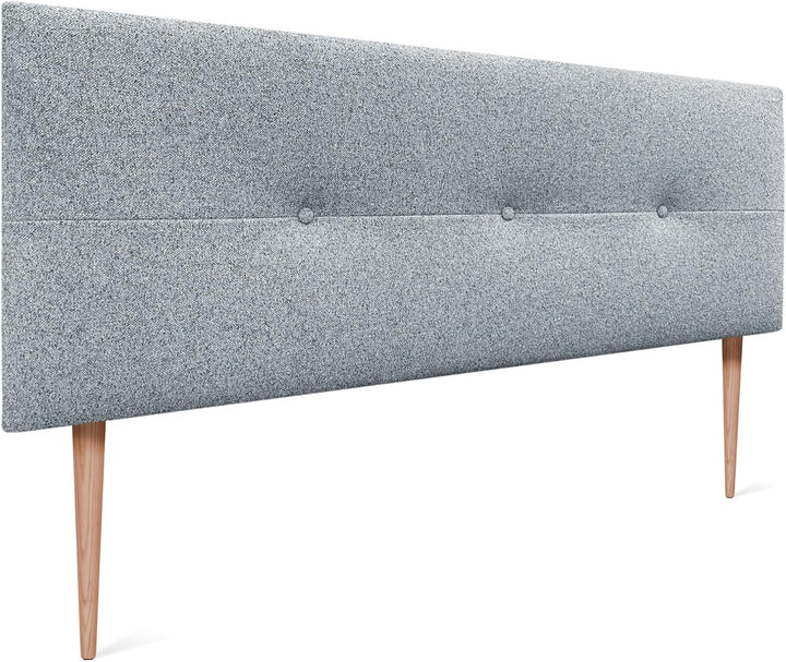 DHOME Kopfteil aus Kunstleder oder Stoff AQUALINE Pro Kopfteil Polsterkopfteil Luxusbett (Stoff Perl