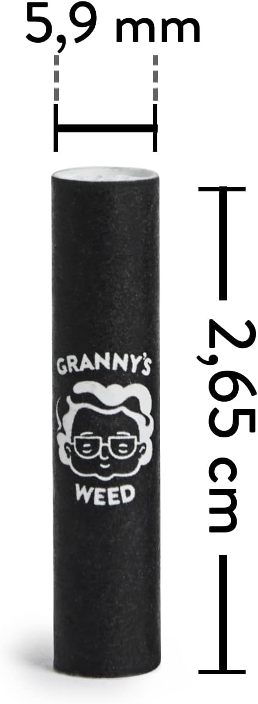 Granny's® Exclusive Slim Aktivkohlefilter | Ø 5.9 mm Filtertips | Aus veganer Kokosaktivkohle | 100