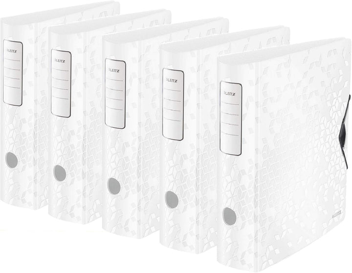 Leitz Wow Schreibtisch Accessoires Ablage Paket schwarz weiss (Ordner Paket, Weiss │ Grau)