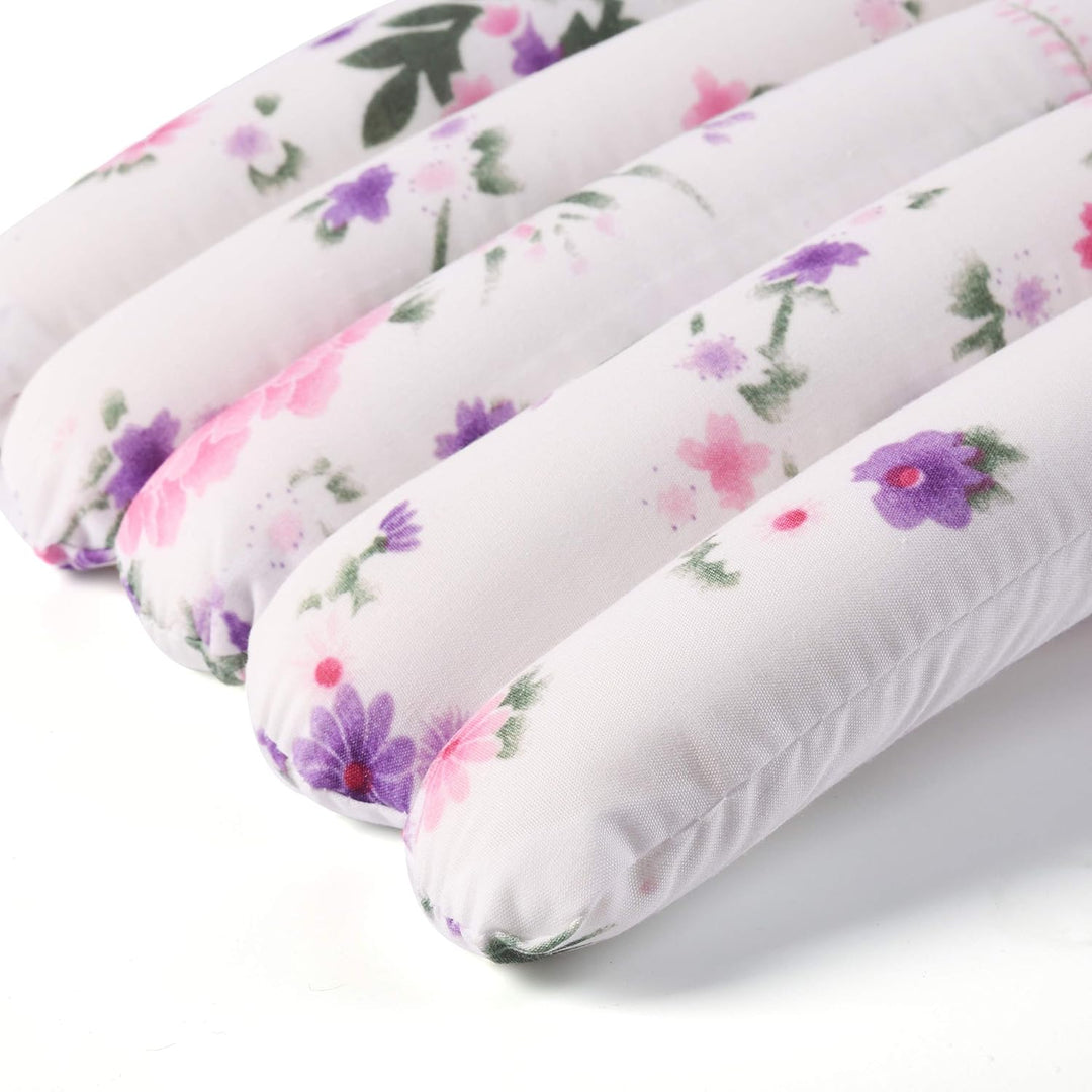Amber Home 10 Stück 43cm Bedrucken Weiss Kleiderbügel aus Satin, Weiche Seide Aufhänger für T-Shirt