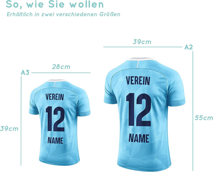 Elbeffekt Trikotlampe für City Fans aus Holz - personalisierbares Geschenk - schenke Dein individuel