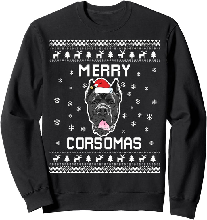 Cane Corso Dog Owner Hässlicher Weihnachtspullover Sweatshirt