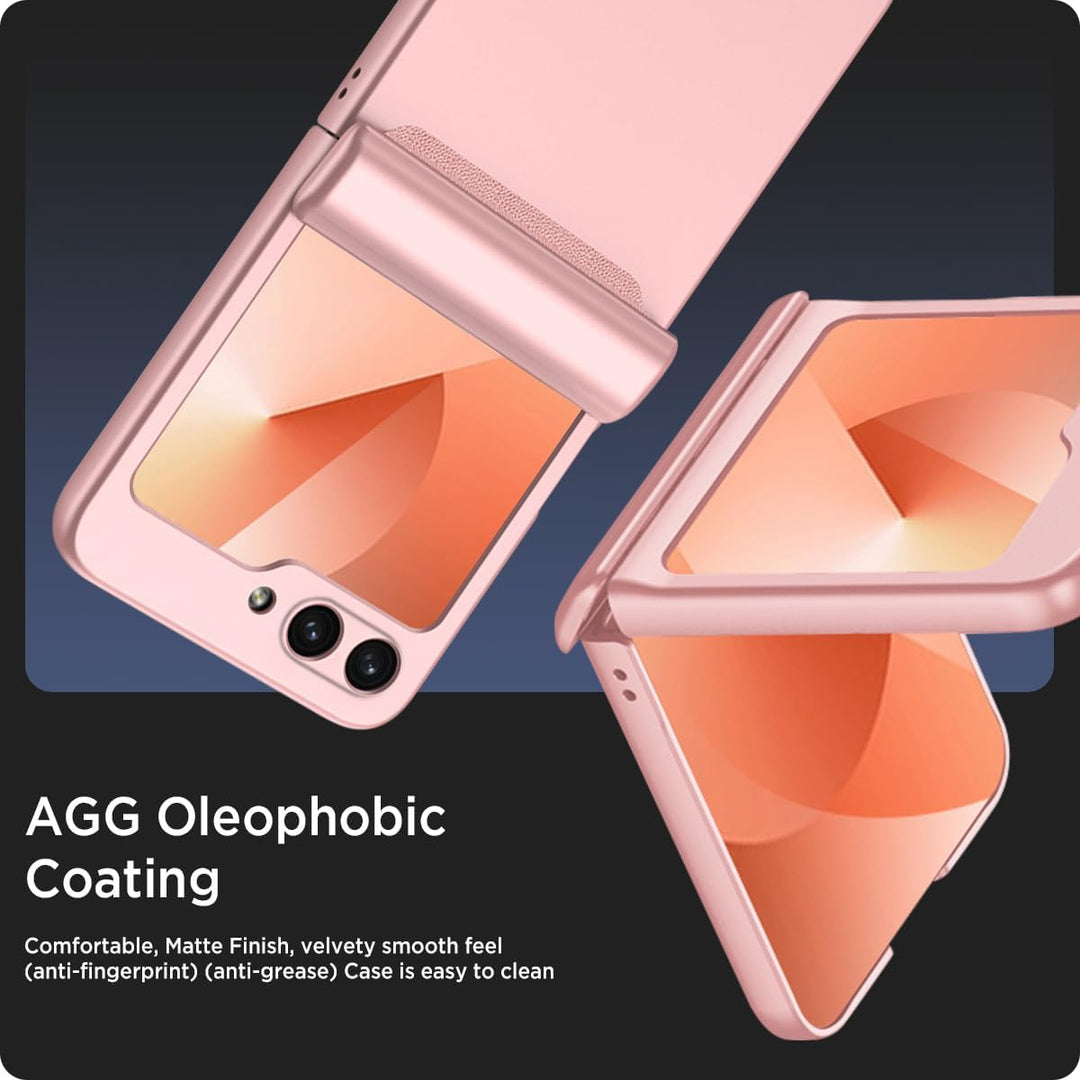 Miimall Kompatibel mit Samsung Galaxy Z Flip 6/Flip7 FE Hülle mit Scharnierschutz Magnetischer [Exte