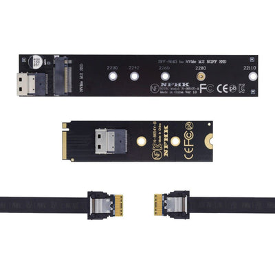 chenyang CY M.2 NVME NGFF M-Key SSD Stecker auf Buchse Verlängerungskabel 40cm mit SFF-8654 Steckera