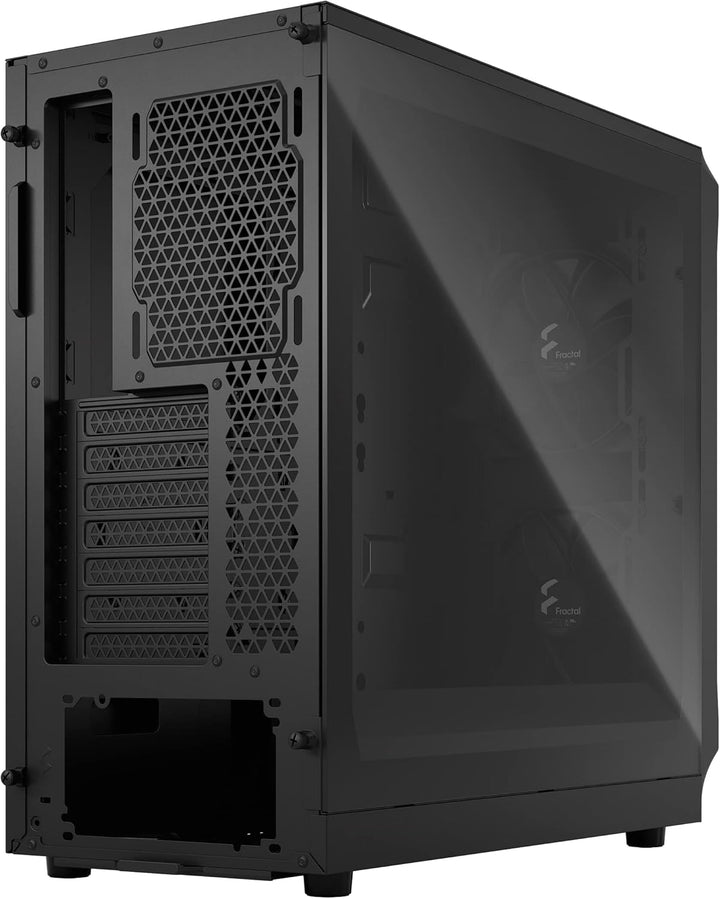 Fractal Design Focus 2 Black - Tempered Glass Clear Tint – Mesh Front – Two 140 mm Aspect Fans Inclu