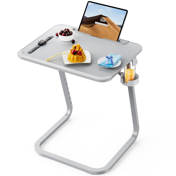SAIJI Beistelltisch, Doppelnutzung betttablett Laptoptisch, Couchtisch, Stabilere Beistelltisch c Fo