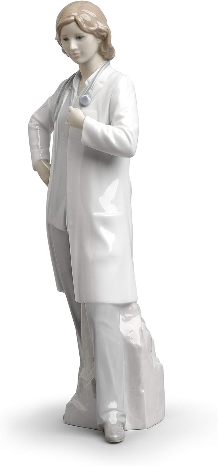 LLADRÓ Figur Ärztin. Arzt Doktor. Porzellan.
