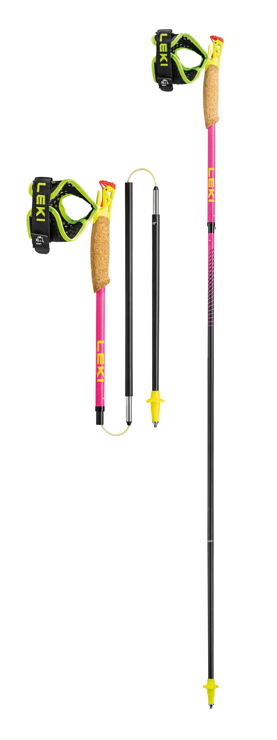 Leki Ultratrail FX.One Superlite Trailrunningstöcke 105cm neonpink-neonyellow-natural, 105cm neonpin