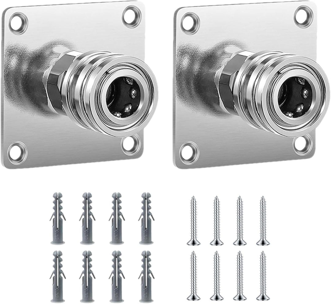 2 Sets Wandhalterung Schaumkanone Schaumkanone Rack Hochdruckreiniger Halterung Edelstahl Schnellans