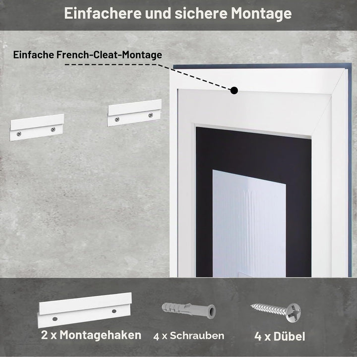 Simusi Bluetooth Badspiegel mit Beleuchtung LED, 60x80cm Spiegel mit Light, Wandspiegel mit Frontbel