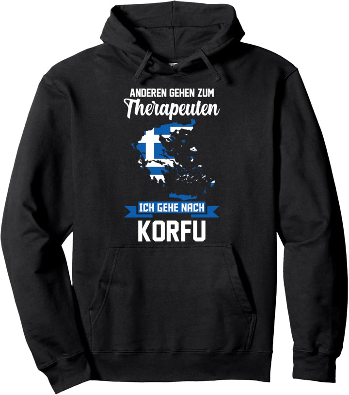Korfu Urlaub Griechenland Pullover Hoodie