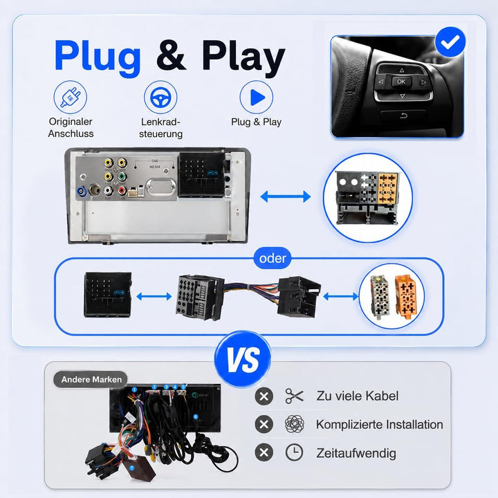 Linux Autoradio Blitzstart für Audi A3 S3 RS3 8P 2003-2012 Wireless CarPlay/Android Auto/Bluetooth/A