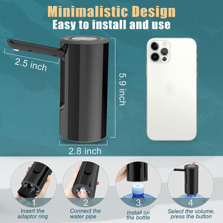 YISH Wasserspender Pumpe Wasserpumpe 5Gallonen Wasserflasche: Elektrischer Wasserspender Wiederaufla