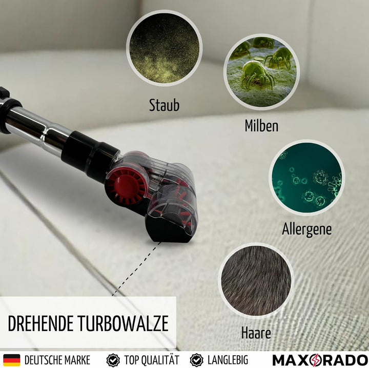 Mini Turbobürste für Tierhaare Fusseln Staubsauger 32mm 35mm Tierhaardüse Polsterdüse Tierhaar Bürst