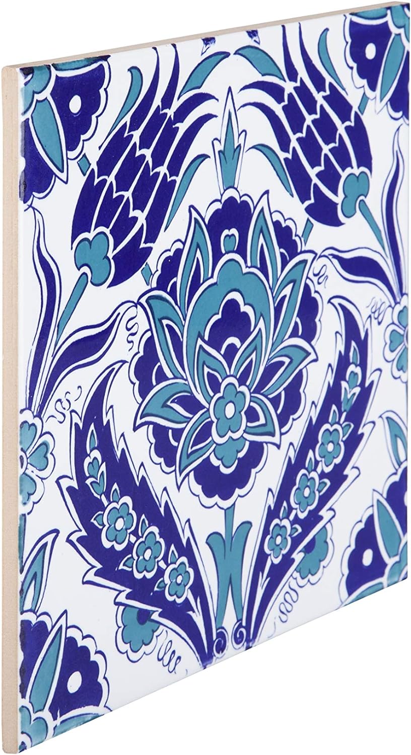 Cerames Timur - Keramische Wandfliesen für Bad und Küche im Mosaikstil - 1 Packung mit 12 dekorative