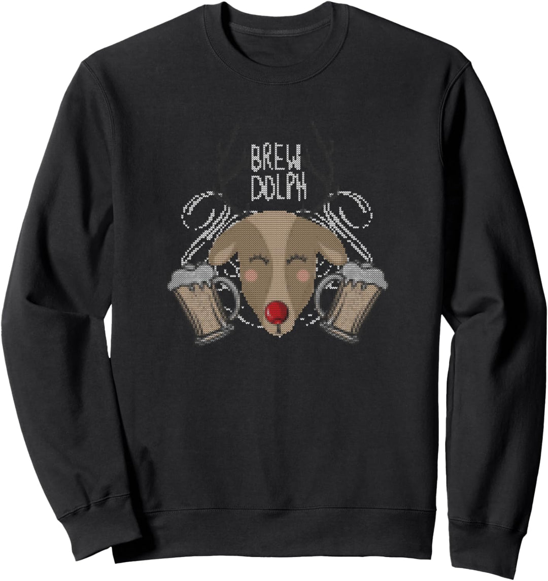 Vintage-Bier Hässliche Weihnachten Sweatshirt