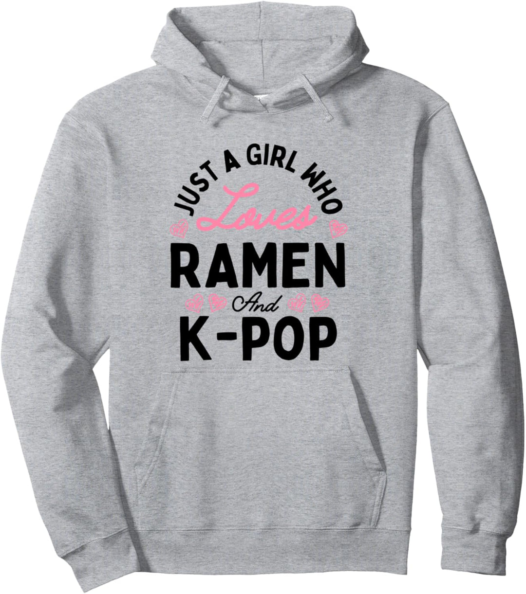 Nur Ein Mädchen Das Liebt Ramen Und K-Pop Frauen Geschenke Pullover Hoodie