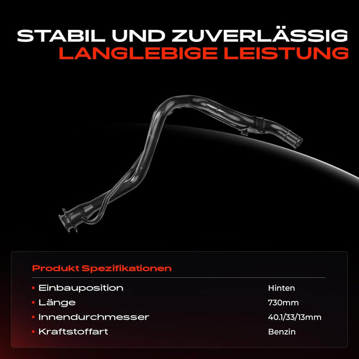 Kraftstoffeinfüllrohr Einfüllstutzen für Lancer VII Station Wagon CS W 1.6L 2.0L Benzin 2003-2008 MR