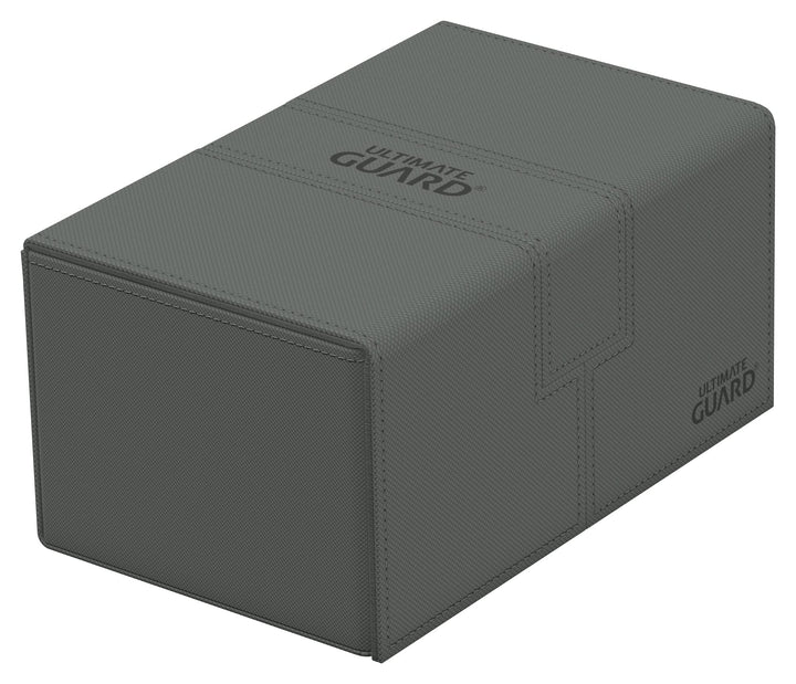 Ultimate Guard UGD011241 Twin Flip`n`Tray 160+ XenoSkin Monocolor Grau Kartenbox, Grau