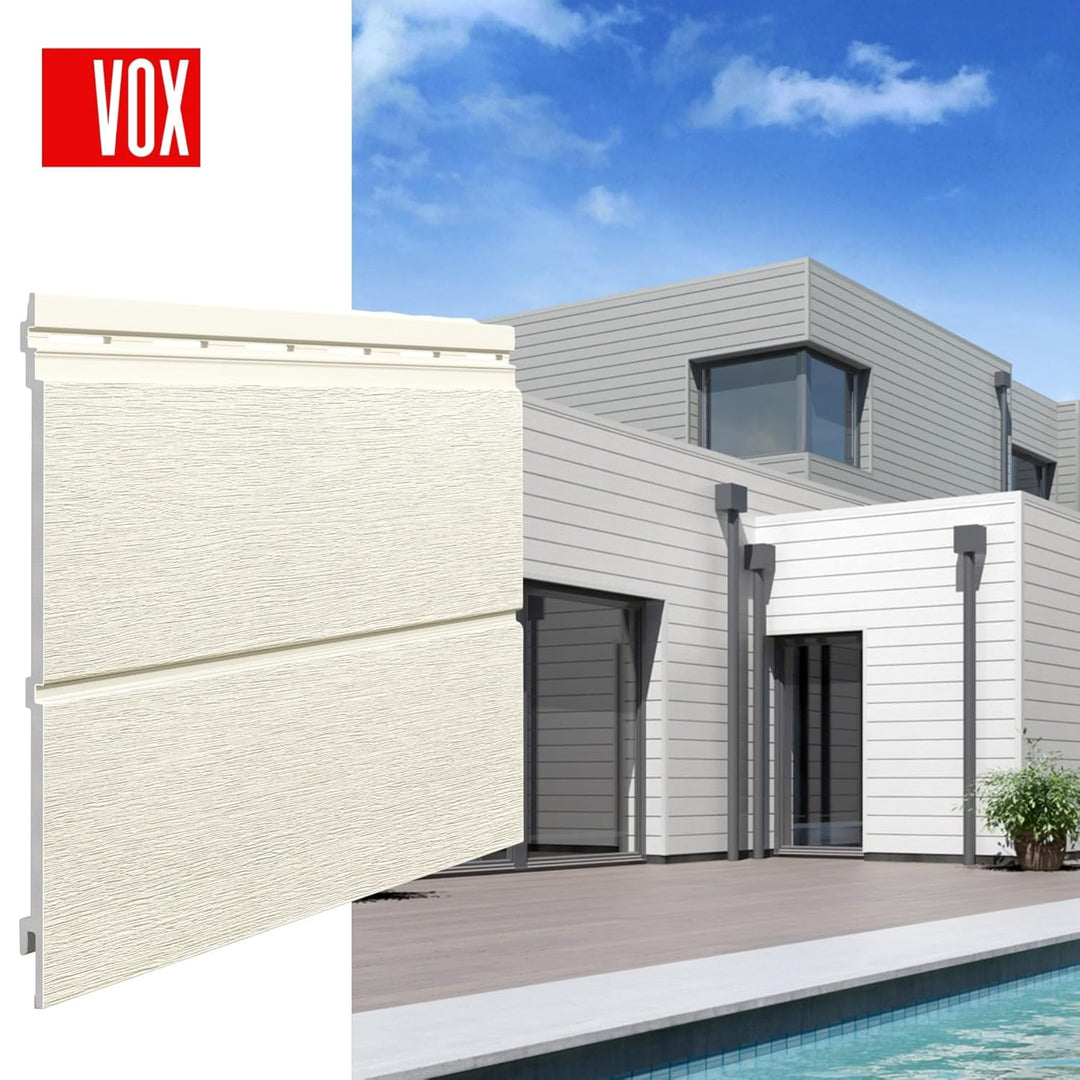 VOX KERRAFRONT Aussenecke 3M für Fassadenpaneele, 3M, Weiss, Hochwertige, pflegeleichte PVC-Paneele