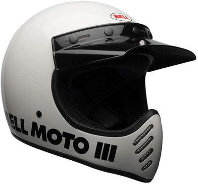 BELL Moto-3 Classic Endurohelm (weiss), L (59)