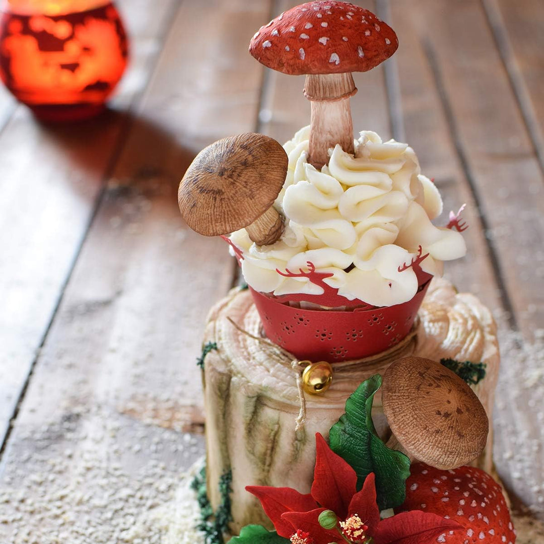 Katy Sue Designs Flower Pro Fliegenpilze &amp; Pilze Silikonform &amp; Veiner für Kuchendekoration &amp; Basteln