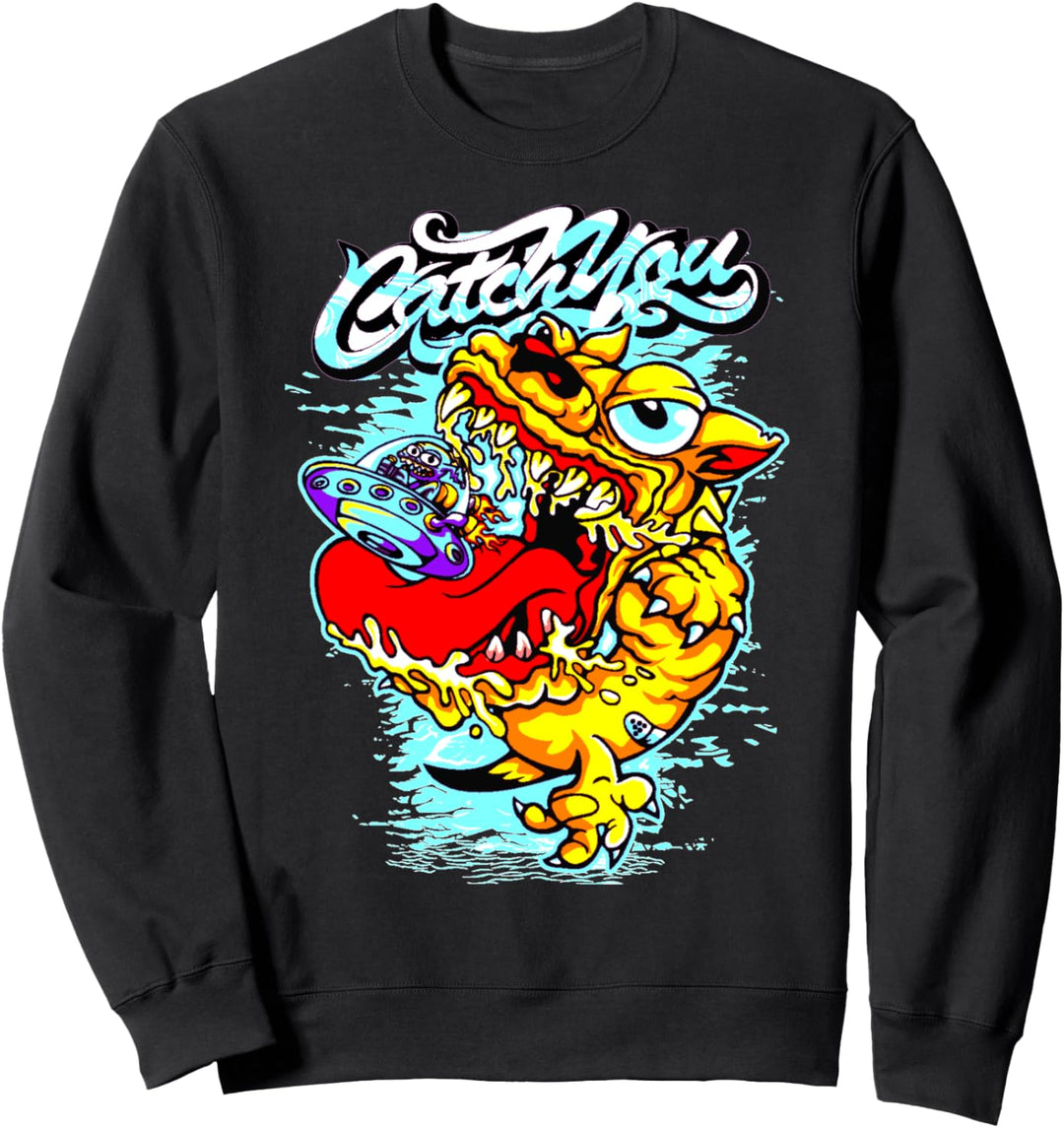 Ich fange dich in der Luft Monster Bekleidung Sweatshirt