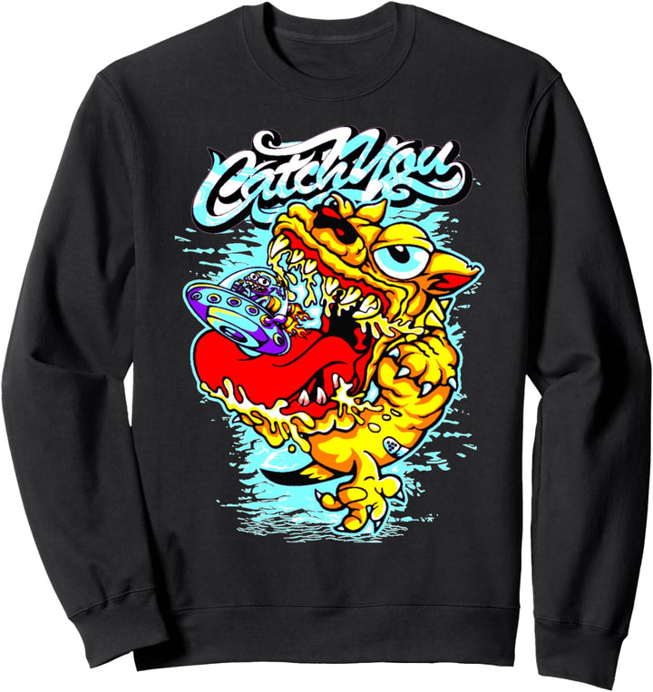 Ich fange dich in der Luft Monster Bekleidung Sweatshirt